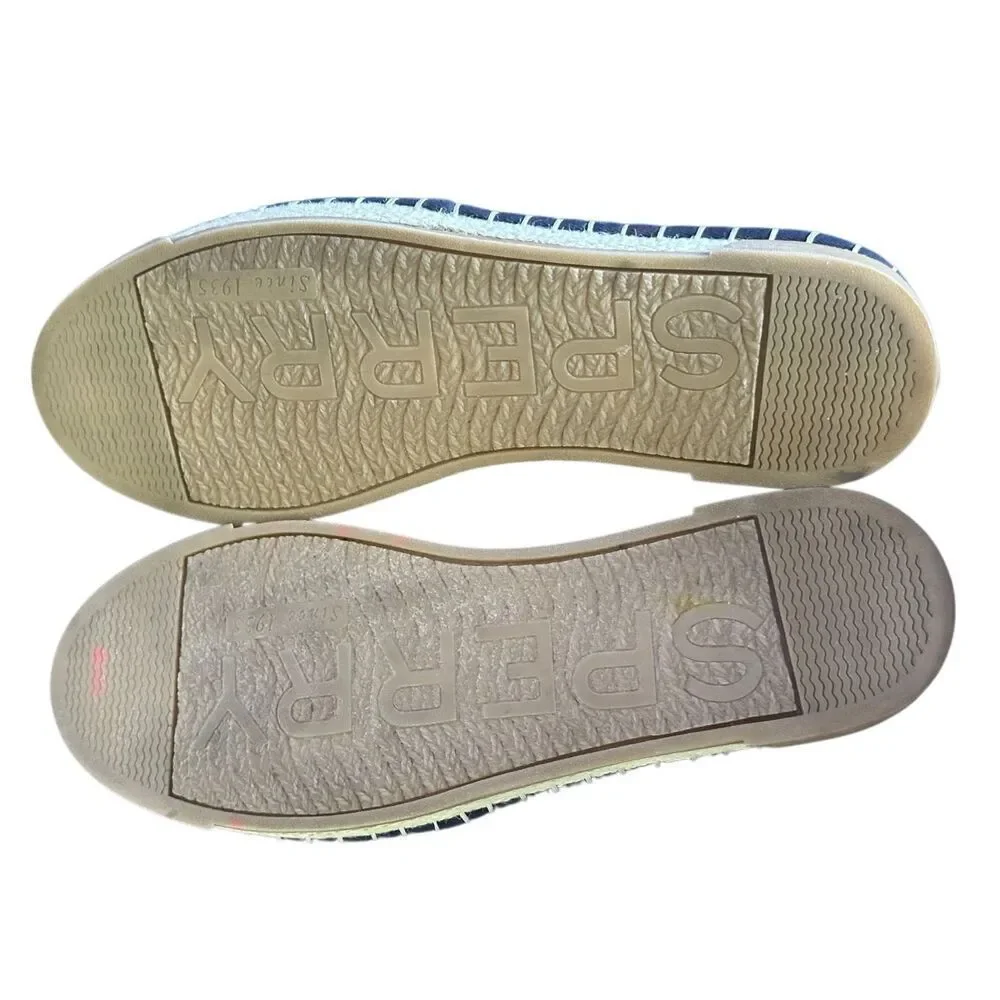 SPERRY Laurel Reef Blue Espadrilles Size 9